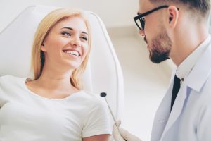 dentist and happy patient