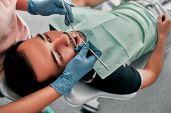 Man in dental chair